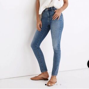 EUC Madewell Size 25 10” Roadtripper Blue Jeans Skinny Dark Wash Jean High Waist